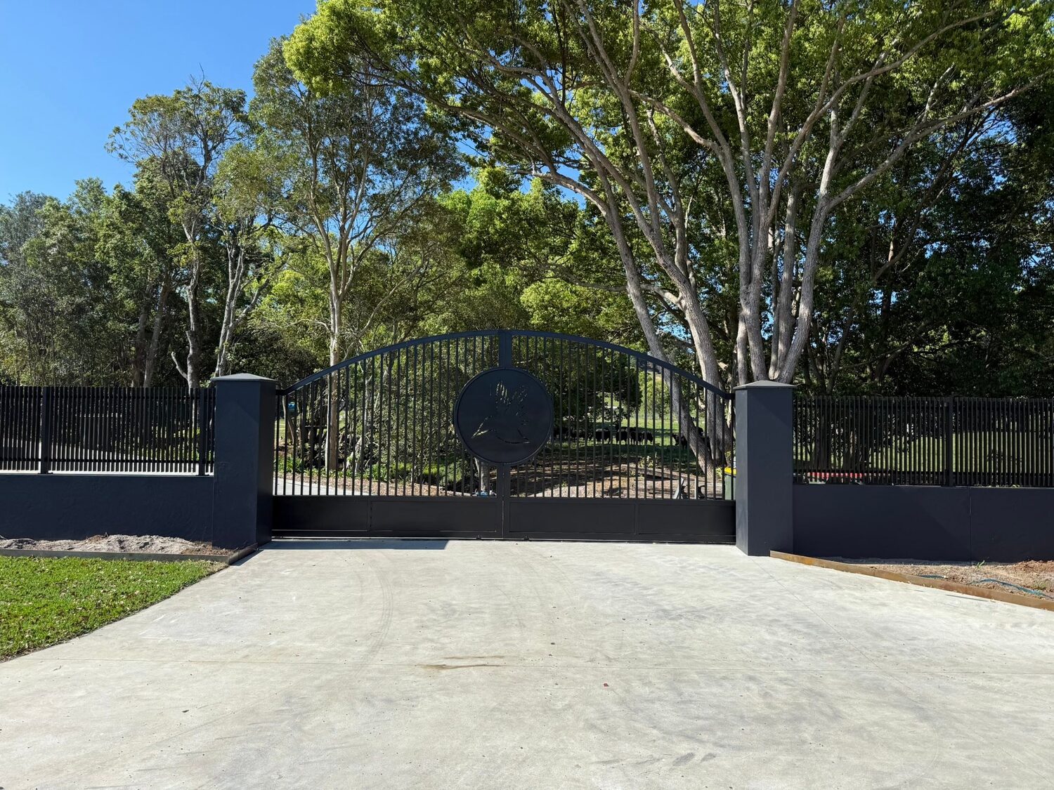 Steel fabrication work completed on a rural block